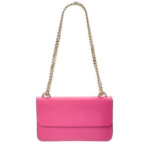 Italian Leather Tess Leather Crossbody Bag, Pink
